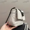 Flap 19 Women Designer Bag Crossbody 26cm Czarna sprzęt Luksusowa torebka skórzana diamentowa kratowa torba na ramię regulowana sieć