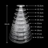 Jewelry Pouches Bags 10 Tier Cupcake Holder Stand Round Macaron Tower Clear Cake Display Rack For Wedding Birthday Party Decor2164