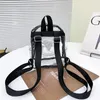 Schulbeutel Transparent Rucksack wasserdichte Buchstaben Liebe PVC Frauen Mode Schoolbags für modische Dekoration