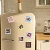 Cornici Ins Cornice magnetica quadrata Po Magneti da frigorifero colorati fai-da-te Idol Kpop Portafoto Porta carte Decorazione domestica
