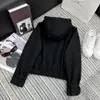 designer Women jacket Designers Slim Style Down Parkas For With Letter Zippers Button Budge Spring Autumn Coat black and white Fashion Jacket