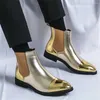 Отсуть обувь без шнуровки золотых кроссовок желтые каблуки мужская формальная плюс плюс размер