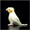 豪華な人形Pドールズ18cm小さな実生活の黄色のオカメインコのおもちゃ柔らかいオウムぬいぐるみ鳥動物おもちゃクリスマスギフト221103 Dr dhjod