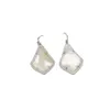 Designer kendras scotts Jewelry Alex Fashion Ks Series Temperament Diamond White Shell Earrings White Butterfly Shell Simple Earrings