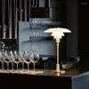 Tafellampen PH3 Lamp Nordic Eenvoudige Slaapkamer Studie Nachtkastje Decoratie Unieke Chrome Woonkamer Designer Replica Kunstwerk Licht