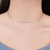 Bijoux en argent Sterling 925, Design à la mode, chaîne De Tennis en zircone cubique, collier pour femmes, Joyeria De Plata