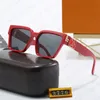 Designer zonnebril Letters zonnebril voor heren Vierkant zonneglas Dames Senior Goggle Adumbral Outdoor Driving Brillen