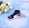 14 Colors Designer Mini 3D Sneaker Keychain Men Women Kids Key Ring Gift Shoes Keychains Handbag Chain Basketball Keychain Silicone ZZ