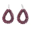 Dangle Earrings FLOLA Crystal Beads Teardrop For Women Ear Kralen Oorbellen Jewelry Brincos Ersn51
