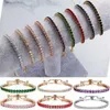 Chaîne Bracelet en métal diamant brillant pour femmes Bracelet mince coloré Bracelet de mariage Summer Beach Jewelry Accessoires Gift 240325