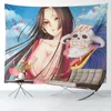 Tapestries Anime Tapestry Aesthetic Room Decor Japanses Animes Hippie Art Large Fabric Wall Hanging Bedroom Dormit Home Decoration