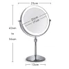 Mirrors 8" Round Led Light Makeup Mirror 10x Magnification Vanity Mirror Magnifying Table Standing Shaving Make Up Mirror with Light