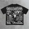 Herren T-Shirts American New Harajuku Hip-Hop Totenkopf Grafik T-Shirt Kurze Liebhaber Straße Y2k Tops Gothic Punk Stil Lässig Lose Damen Kleidung 240130