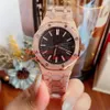 8 Style Wristwatches Unisex 37mm 15450 18k Rose Gold Asia 2813 Movement Automatic Mechanical Transparent Watch Women's Watche337n