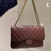 7A Caviar Cowhide Maxi Quilted Channell Bags Designer Luxury Multi Pocket Crossbody Bag Classic Matelasse Gold Silver Metal Chain Shourdag