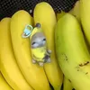 Keychains 2024 Banana Cat Plush Pendant Cute Crying Funny Keychain Car Bag Keyring Accessories Gifts To Classmate