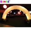 Balançoires en gros en gros gonflable LED éclairage arc tube pilier étoile événement de mariage publicité gonflables pour la décoration extérieure