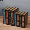 Other Table Decoration Accessories Vintage Fake Books for Retro Book Bookshelf Decor Jewelry Box European Shape Storage Secret Item YQ240129