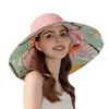Szerokie brzegowe czapki czapki damskie moda podwójna daszek Extra cieniowanie Sun Fisherman Piękna oddychająca podróż