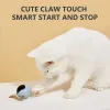 スクラッチャーペットスマートインタラクティブキャットおもちゃカラフルなLED自己回転ボールおもちゃUSB充電式子猫電子ボールおもちゃ猫アクセサリー