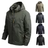 Vestes d'hiver pour hommes coupe-vent manteaux décontractés armée tactique militaire mâle Parkas imperméables vêtements Streetwear 5XL 240124