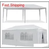 10 X 20' Outdoor Gazebo Party Tent W 6 Side Walls Wedding Canopy Cater Events Hzipt302D