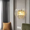 Vägglampor G9 LED Gold Chrome Glass Home Deco Lamp Light Sconce Bedside For Bedroom vardagsrum