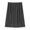 Kvinnors leggings foder kjol anti stati halv längd underskjol för klänning botten säkerhet hanfu petticoat tunna slip under yq240130