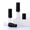 100 Pcs/Lot 1ml 2ml mini Perfume Bottle Black Spray Refillable Empty Bottles Cosmetic Containers Pqtjh