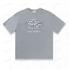 21SS 유럽 프랑스 심사는 소셜 미디어 반사회 자수 Tshirt Mens Mens T 셔츠 여성 의류 캐주얼면 티 ZTO