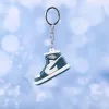 14 kleuren Designer Mini 3D Sneaker sleutelhanger mannen vrouwen kinderen sleutelhanger cadeau schoenen sleutelhangers handtas ketting basketbal sleutelhanger siliconen ZZ