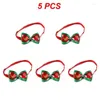 Dog Apparel 5PCS Glitter Comfortable Design 3 Colors Pet Tie Collar Strap Supplies Reflective Adjustable Plastic Buckle