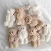 Keychains Trendy Fashion Lovely Cute Plush Doll Bear Keychain Animal Rabbit Bag Charms Pendant Toy Car Keyring Jewelry Party Gift Trinket