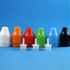 100 sztuk 30 ml plastikowej butelki z kropliny Zielony kolor wysoce przezroczysty z podwójnym osłoną CAPS Bezpieczeństwo Dziecka Złodziej Bezpieczne sutki XVJPR BAFR