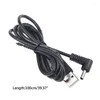 Ângulo PC USB macho para DC 3,5 mm x 1,35 mm conector de curvatura cabo de alimentação 85DD
