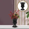 Vazolar Metal Rustik Vazo Urn Ekici Vintage Demir Art Trompet Flowerpot Bahçesi