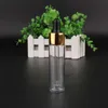 30 stks/partij 30 ml Plastic Fles Essentiële Olie Lege Goud Drooper Parfum Pot Kleine 1 oz Cosmetische Container Hervulbare Klfoc