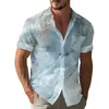 Herren-Freizeithemden, Herren-Hawaii-Hemd, lustig, bunt, kurzärmelig, mit Knöpfen, tropischer Urlaub, Strand, bedruckt, Camisa Hawaiana