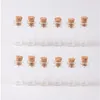 12*28*6mm 14mlコルクミニの空のバイアルjars 200pcs/lot fbgqwを添えた小さな透明ガラスボトル