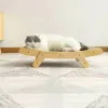 Kratzer aus Holz für Katzen, Kratzbett, Sofa, Katzenkratzbrett, Wellpappe, 3-in-1-Haustierspielzeug für Katzen, Holztraining, Schleifklaue, Katzenspielzeug