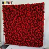 5d Red Rose Cloth Roll Up Flower Wall L Curtain Hanging Fabric Green Plant Födelsedag Event Party Bröllop Bakgrund Deco Props 240127