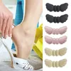 Mulheres meias palmilhas de salto borboleta remendo alívio da dor anti-desgaste almofadas almofadas cuidados com os pés protetor adesivo volta sapatos