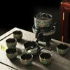Ensembles de thé 8 pièces thé de voyage en céramique chinois Portable os porcelaine café Gaiwan tasse à thé tasse en porcelaine l'ensemble de théière