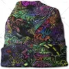 Berretti Trippy Art Fashion Beanie Uomo Donna Cappello unisex con teschio lavorato a maglia per arrampicata all'aperto