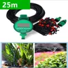 25m bricolage micro système d'irrigation goutte à goutte plante auto-automatique minuterie d'arrosage kits de tuyau d'arrosage avec goutteur réglable BH06 Y200106209m