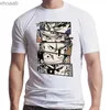 남자 티셔츠 새로운 블랙 티셔츠 애니메이션 ALL MALE PUNCH MANE MAN FUNNY HARAJUKU ULLZANG T 셔츠 여성 패션 Y2K Tops Streetwear 240130