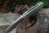Specialerbjudande M6716 utomhus fällkniv D2 Satin Drop Point Blade G10 Rostfritt stålplåthandtag Bolllager EDC Pocket Knives