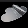 Pişirme kalıpları 2pcs kalp akrilik kek disk döküm pleksiglas panel şeffaf plastik pleks cam kartı işaretler için diy ekran projeleri zanaat