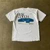 メンズTシャツハラジュクレトロ中世パターン印刷特大TシャツトッププロチョイスストリートウェアルーズフィッティングカップルY2Kトップメンズ衣料品Q240130