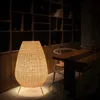 Vloerlampen Japanse vloerlamp Woonkamer Slaapkamer Studie Hotel Tea Room Rattan Zuidoost -Azië Rattan Tea Room B B Bod Lamp YQ240130